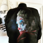Joker painted louis vuitton bag handbemalte tasche art kunst malerei münchen Anja Frackmann 
