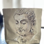 Anja Frackmann München Auftragsmalerei Buddha Portrait Malerei Kunst art Bild malen lassen
