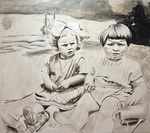 Portraitmalerei Porträt Portrait Kinder gemalt Auftragsmalerei Bild malen lassen München Anja Frackmann