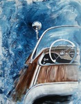 Riva Boot Wasser Auftragsmalerei Malerei Kunst München Anja Frackmann Painting