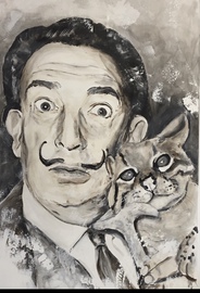Dali Portrait Anja Frackmann München Kunst Malerin
