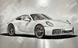 Auftragsmalerei Anja Frackmann München Autos Porsche 