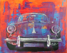  Porsche 356 Oldtimerart  Auftragsmalerei München Anja Frackmann Oldtimer Classic Cars art