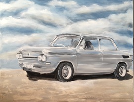 Auftragsmalerei München Anja Frackmann Oldtimer Classic Cars art